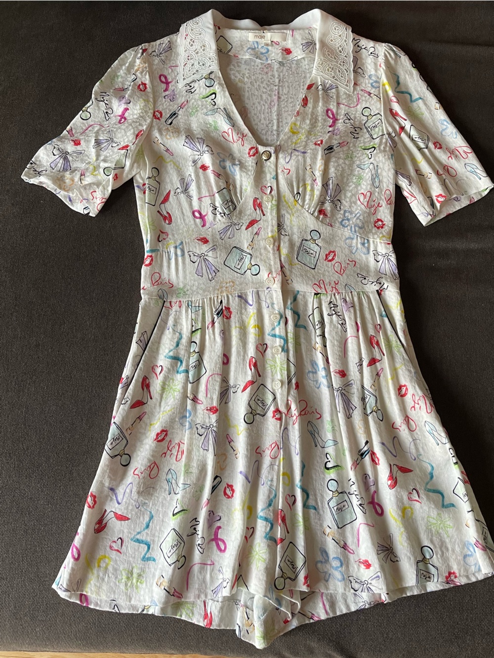 Maje Printed Romper